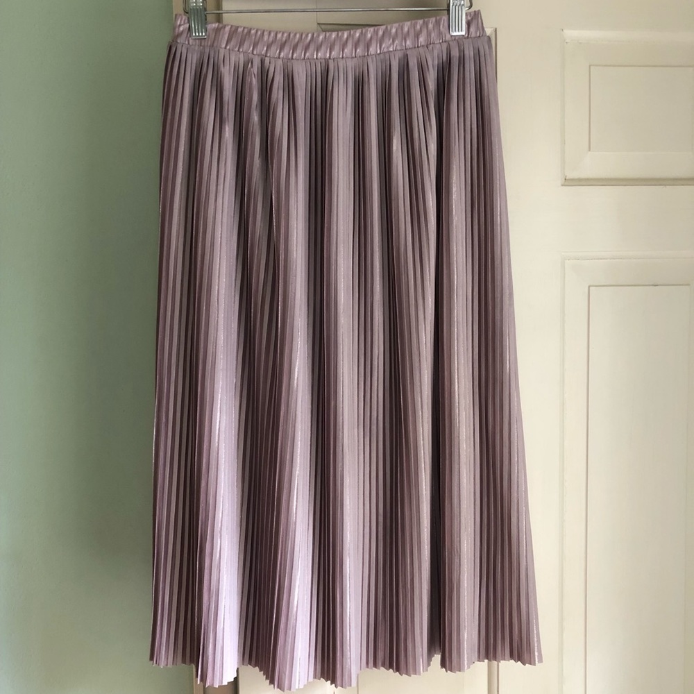 Zara pleated midi skirt